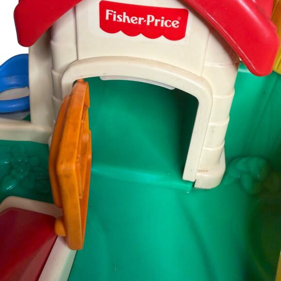 Fisher Price Roll Around Playground Vintage School Preschool Toy w/ Bell 1994 - Picture 11 of 13